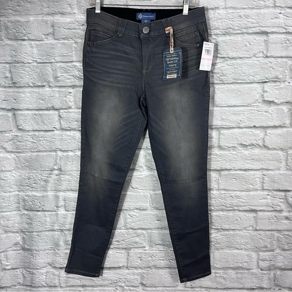 NWT Democracy Size 10 Grey Mid-Rise Ab’solution Booty Lift Jegging Jeans - Picture 5 of 15